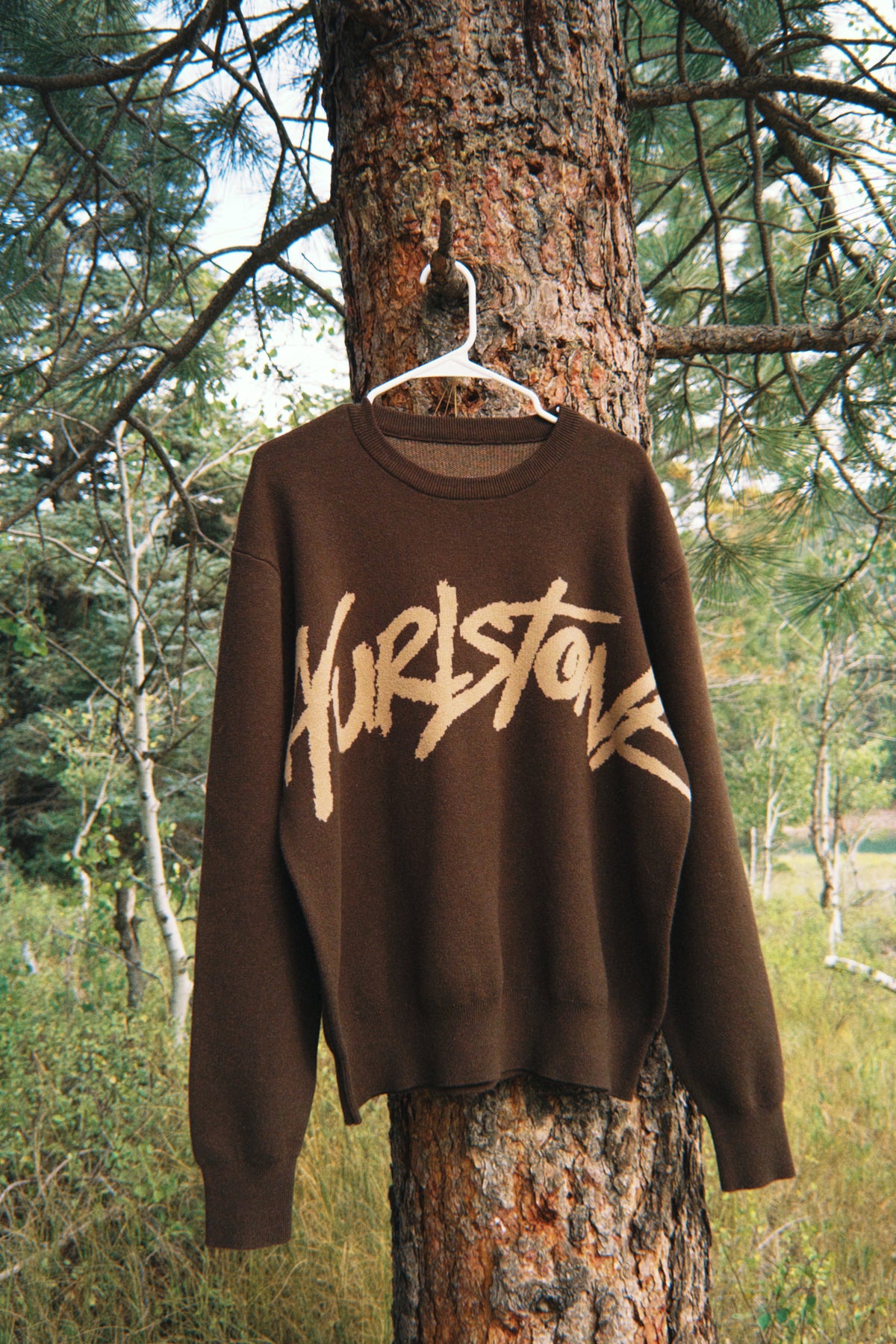 Espresso Script Knit
