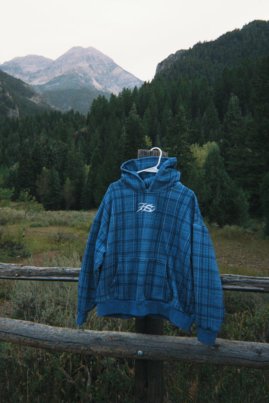 Slate Plaid Hoodie