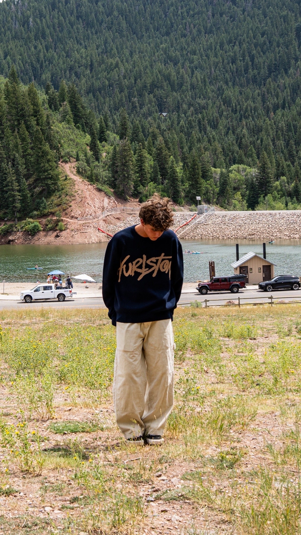Midnight Script Knit